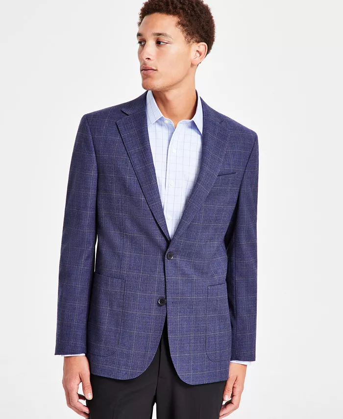 

Мужской классический спортивный пиджак из шерстяной смеси Brooks Brothers, мультиколор