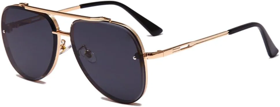 

LVTFCO Модные классические солнцезащитные очки для мужчин, металлические солнцезащитные очки в винтажном стиле для женщин, защита от УФ-излучения UV400, C2