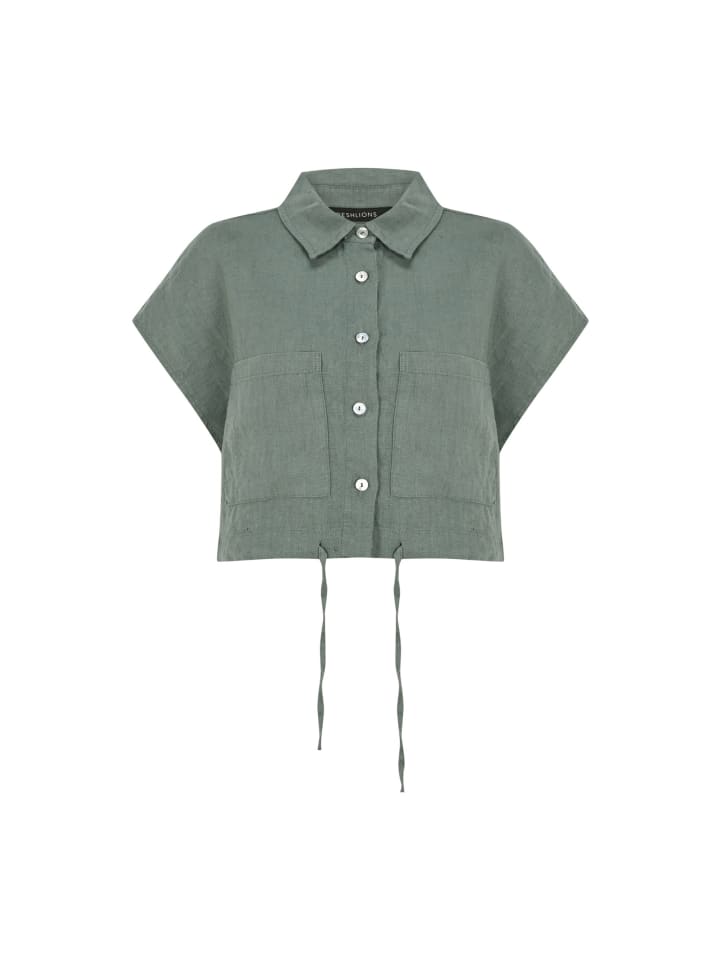 

Блузка Savannah с короткими рукавами цвета хаки Freshlions