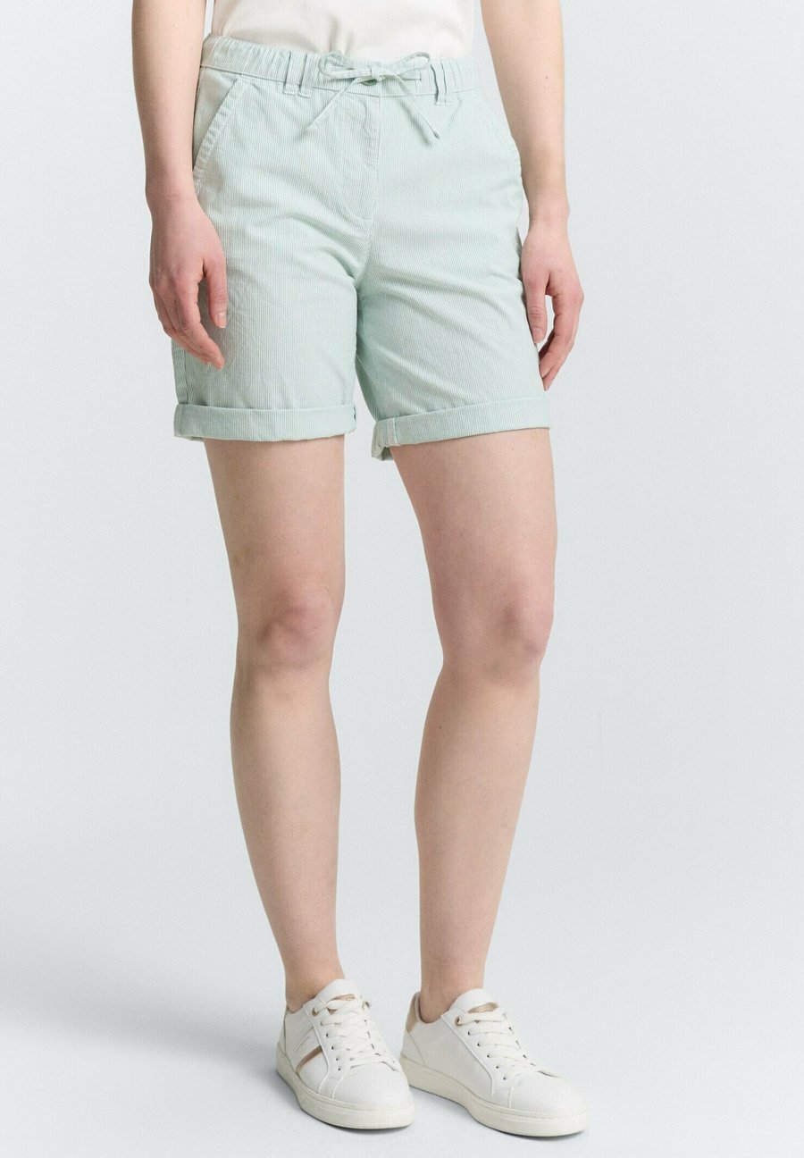 

Шорты TOM TAILOR BERMUDA MIT KORDELZUG, Delicate Green Stripe/Light Green