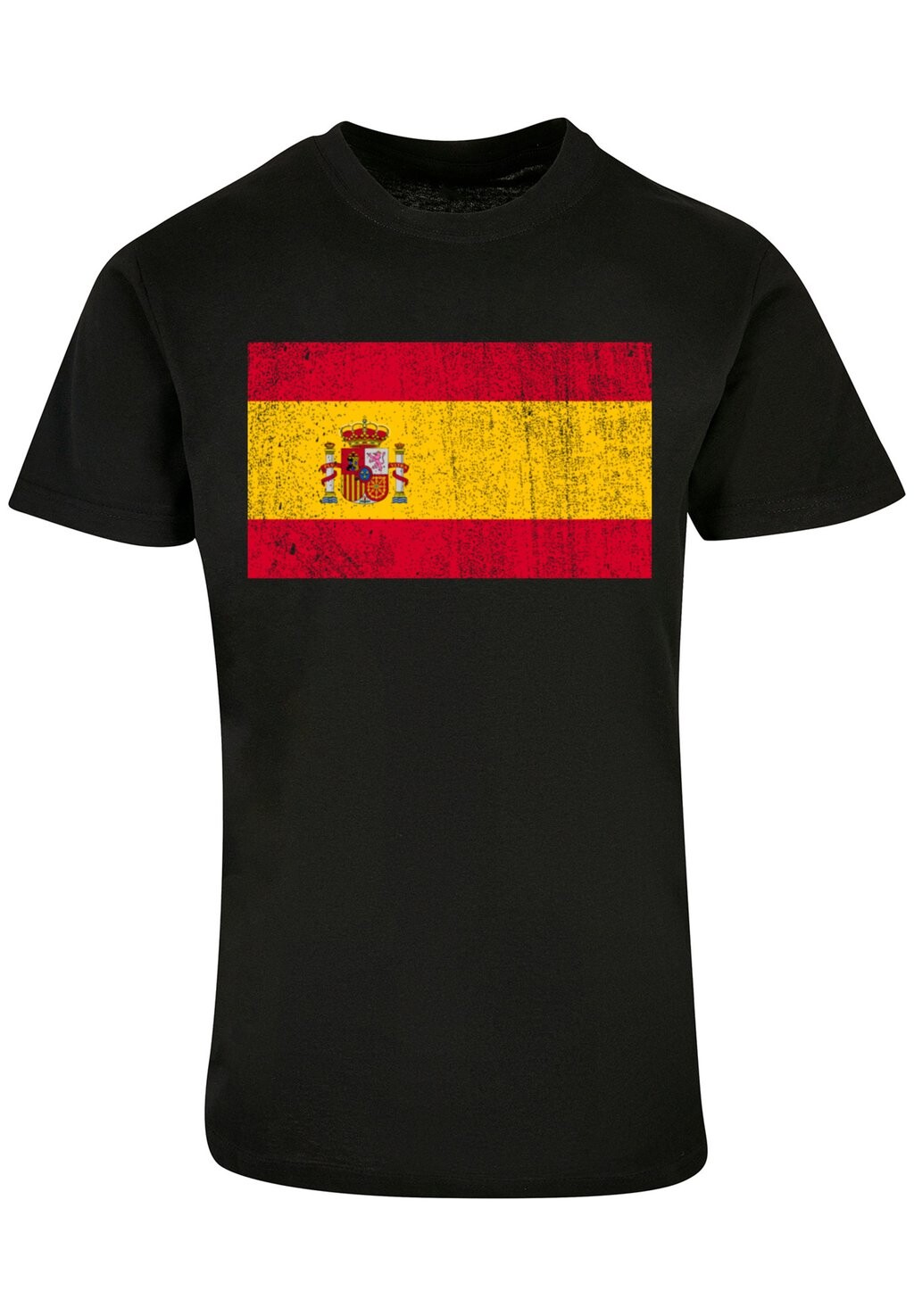 

Футболка с принтом SPANIEN FLAGGE SPAIN DISTRESSED F4NT4STIC, черный