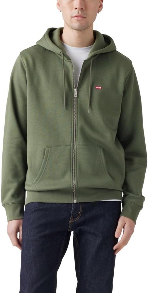 

Мужская толстовка с капюшоном Levi's Core на молнии (также доступна в размерах для больших и высоких женщин), (New) Thyme