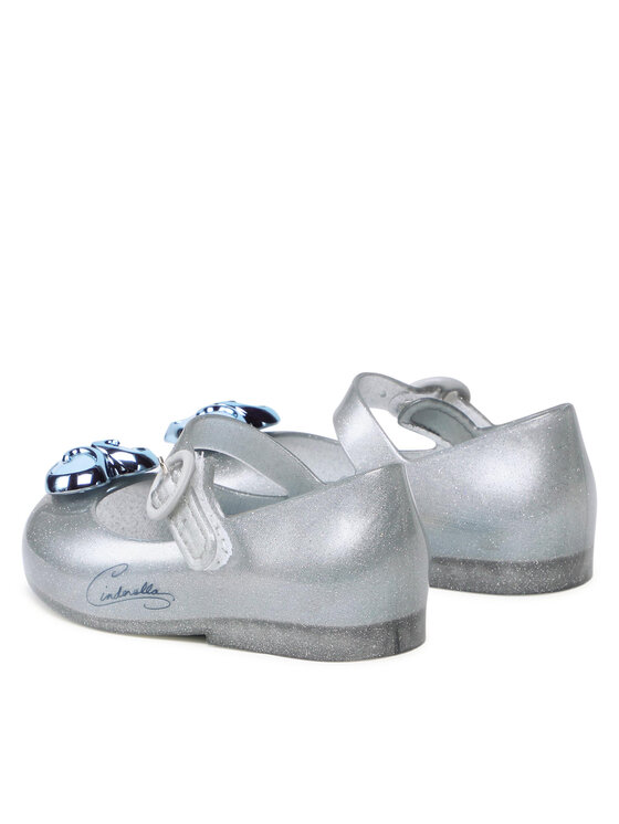 Балетки Mini Melissa Sweet Love + Disn 33447 Melissa, серебряный — фото 3
