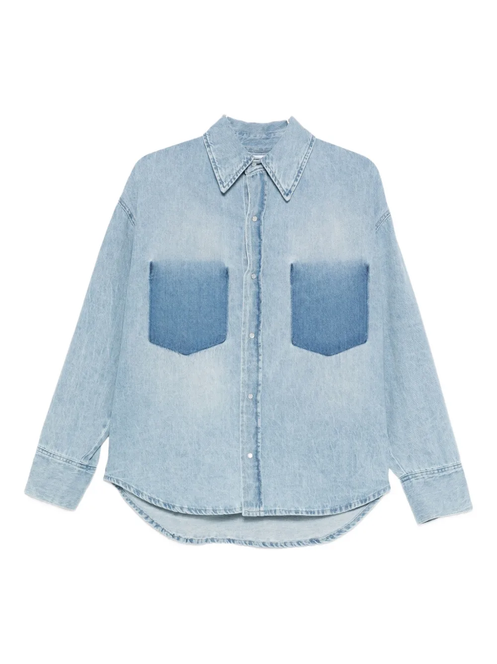 

Джинсовая рубашка в двух тонах LOIS JEANS, синий