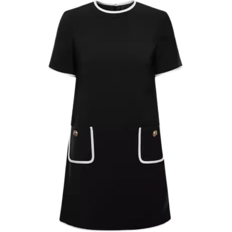 

KARL LAGERFELD Женское черное платье с короткими рукавами KARL LAGERFELD / Karl Lagerfeld Jeans