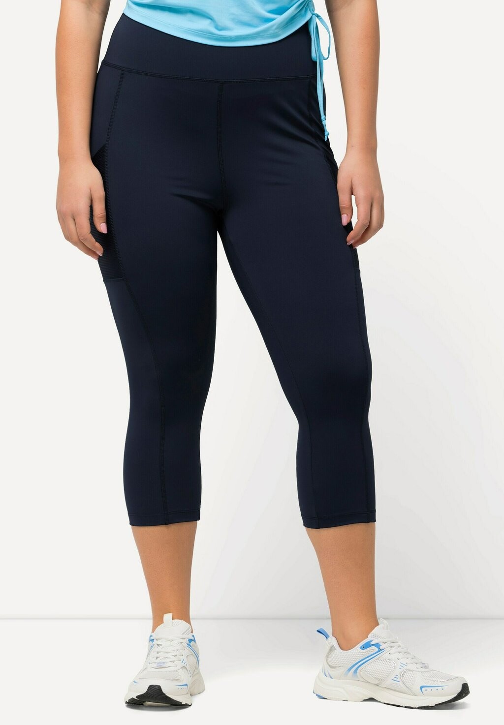 

Леггинсы CROPPED HIGH-WAISTED Leggings Ulla Popken, темно-синий
