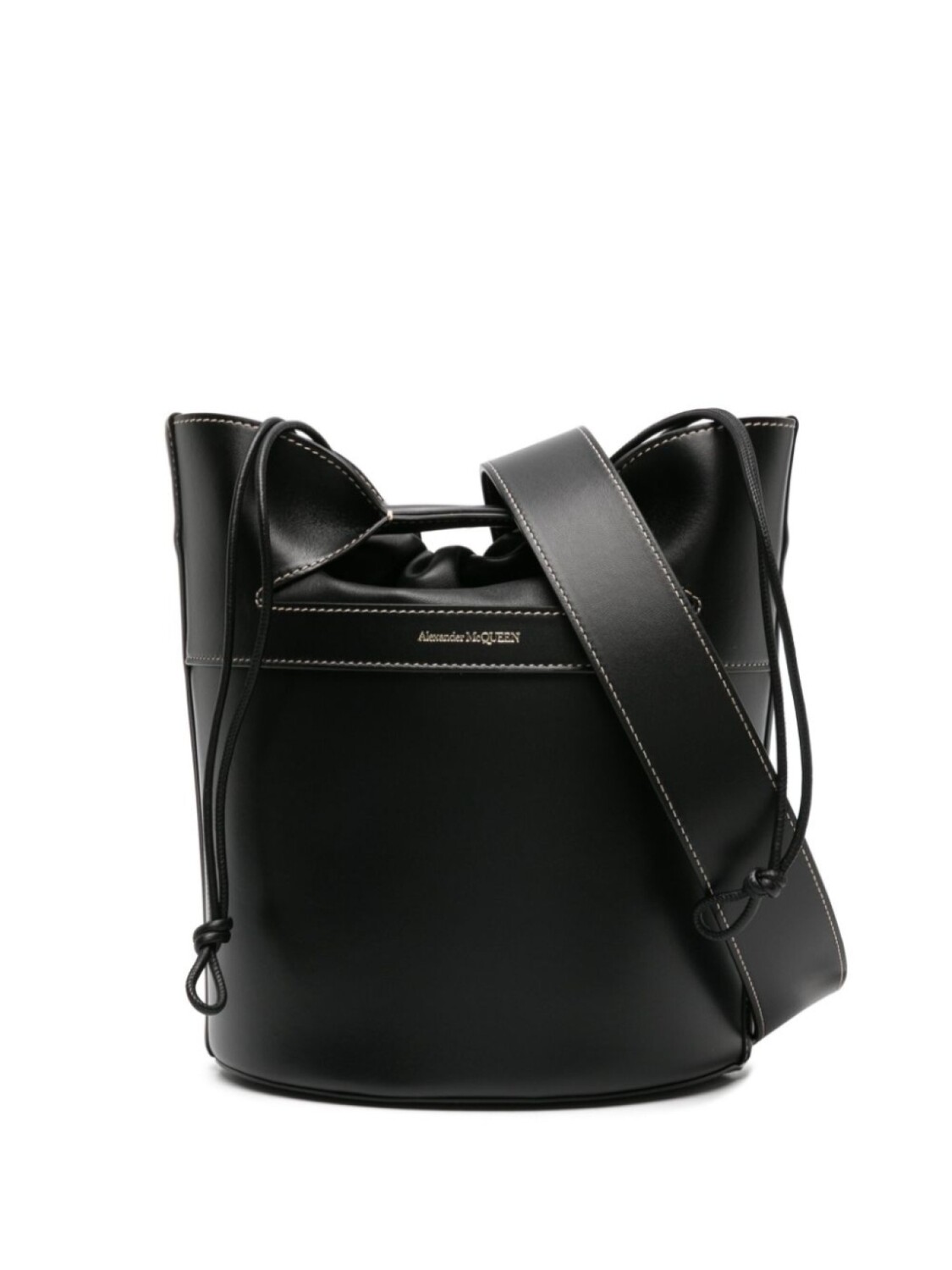 

Alexander McQueen сумка-ведро с логотипом, черный