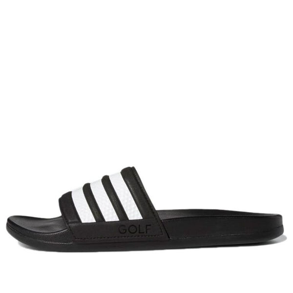 

Тапочки adilette comfort slides slippers black/white Adidas, черный