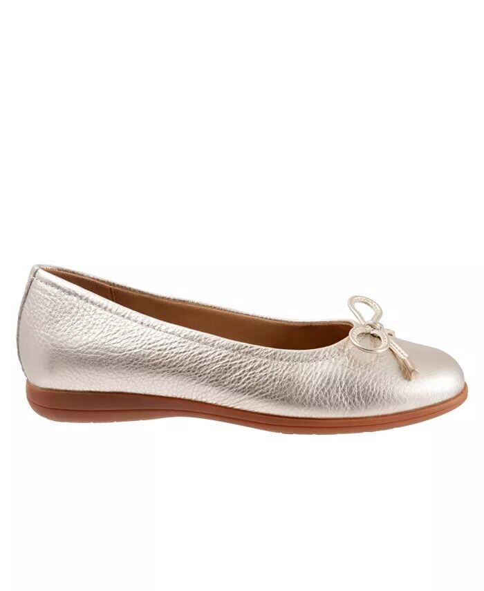 Женские туфли на плоской подошве Dellis Trotters, серебро — фото 2