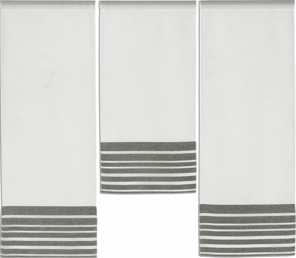 

Комплект штор Design Mini Panel антрацит 4028 4 предм. StarTex, белый