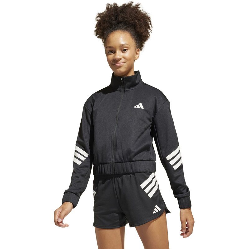 Куртка спортивная NXT детская с застежкой-молнией Adidas, черный — фото 2