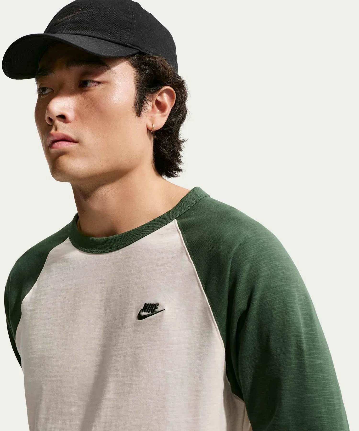 Мужская футболка Nike Sportswear Club с рукавом 3/4 камуфляжная