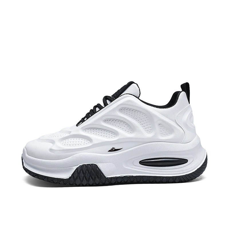 

Kuding Крупные кроссовки мужские низкие красно-белые, цвет White