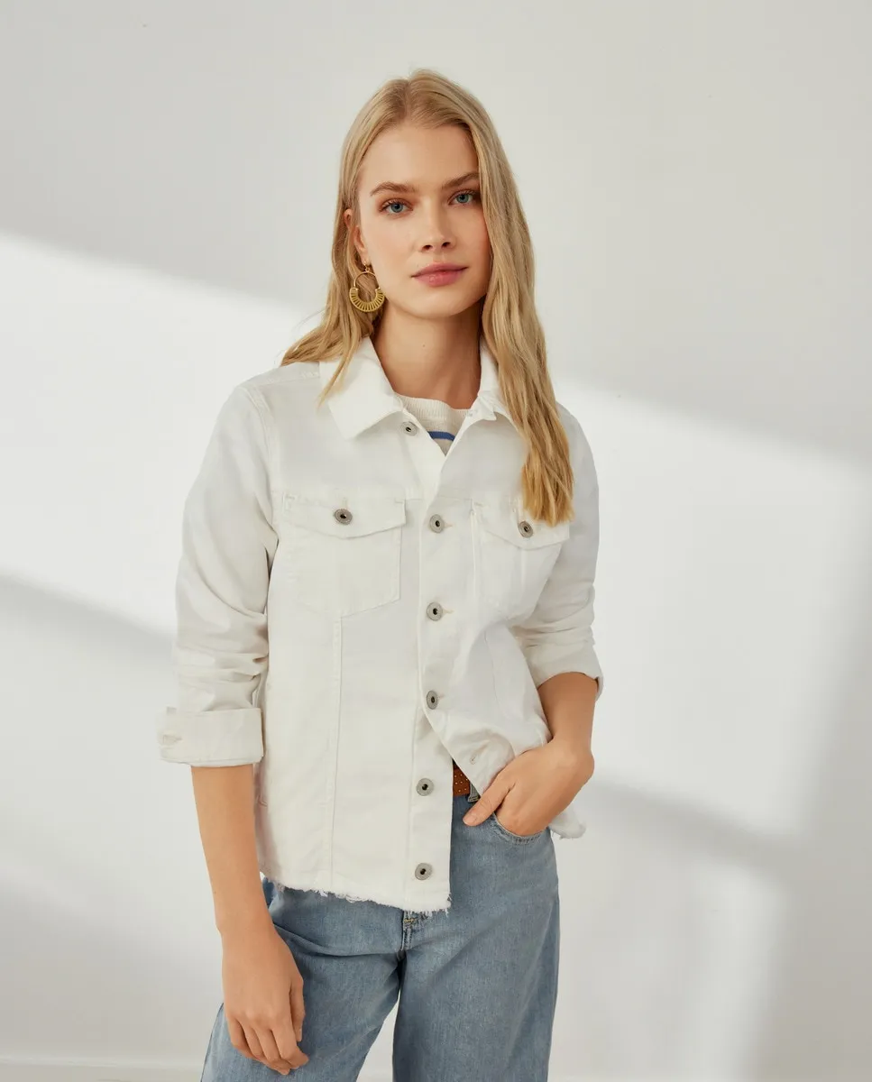 

Женская базовая джинсовая куртка Southern Cotton, белый