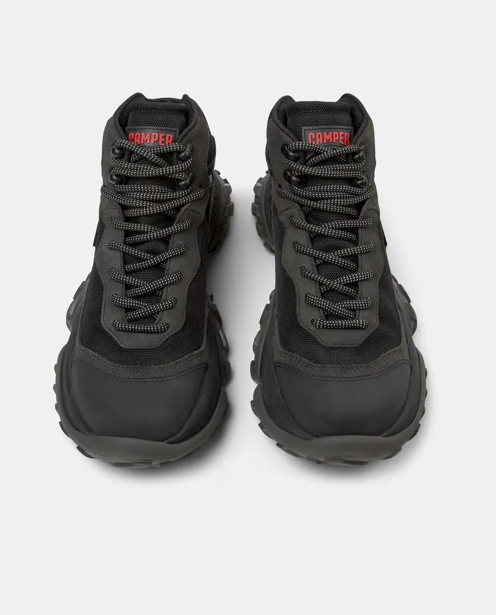 Мужские ботильоны Karst Trek с мембраной GORE-TEX и подошвой Vibram Camper, чёрный — фото 4