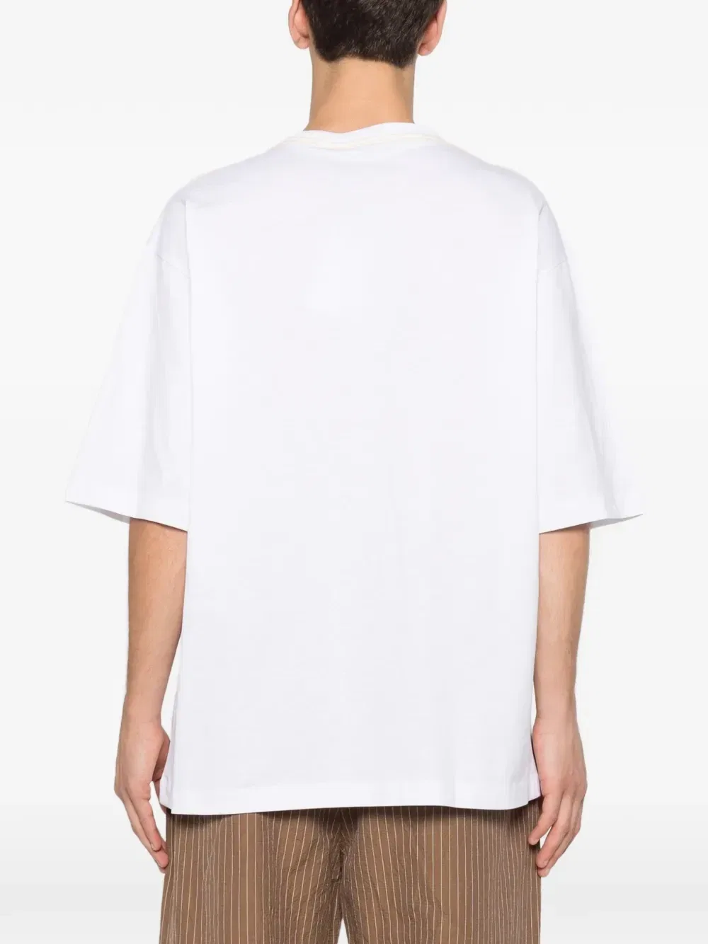 Футболка с вышитым логотипом в виде парусника JACQUEMUS, коричневый — фото 4