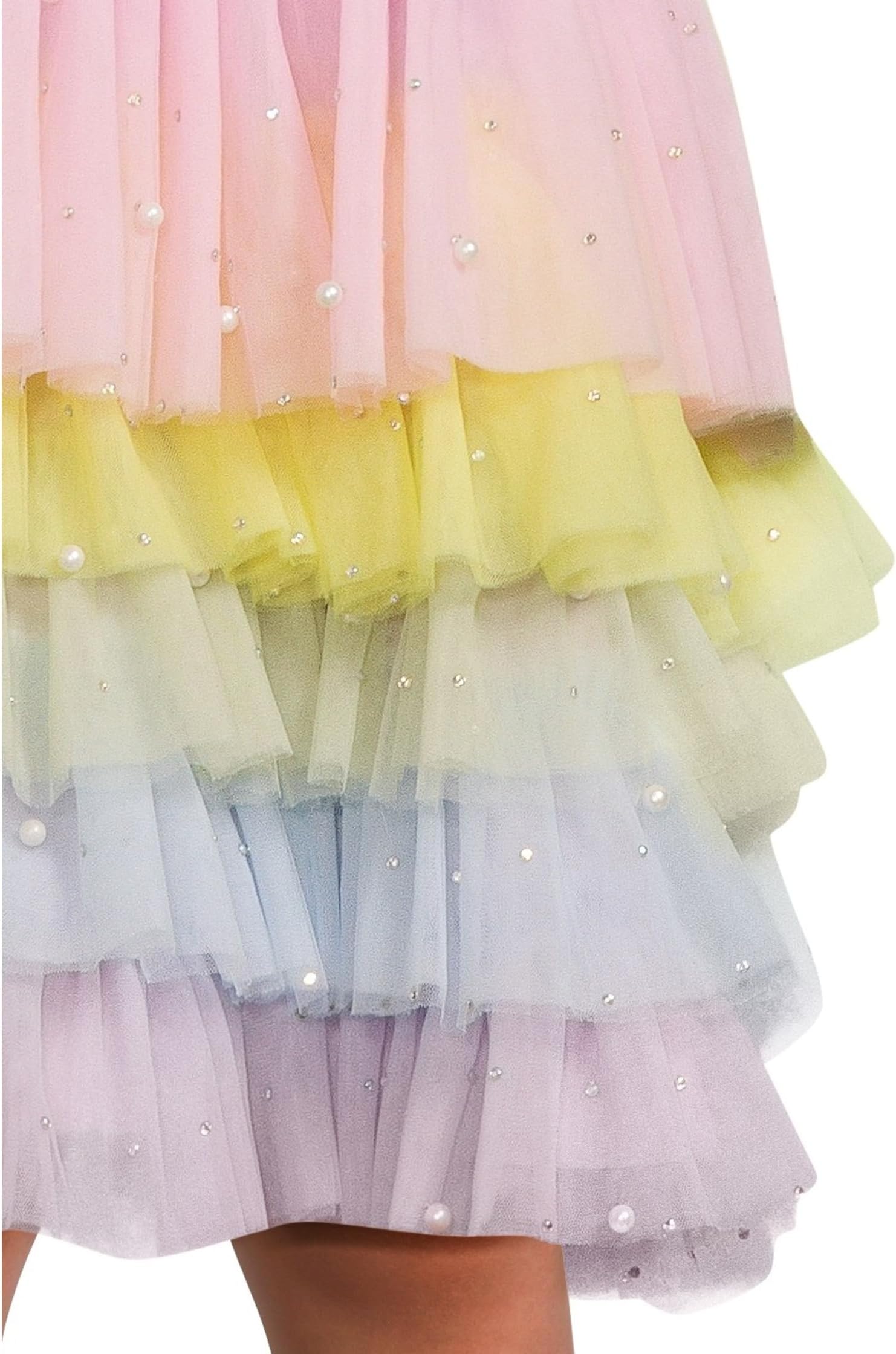 Платье Lola and The Boys 3D Rainbow White Tank Dress, цвет Multicolor — фото 3