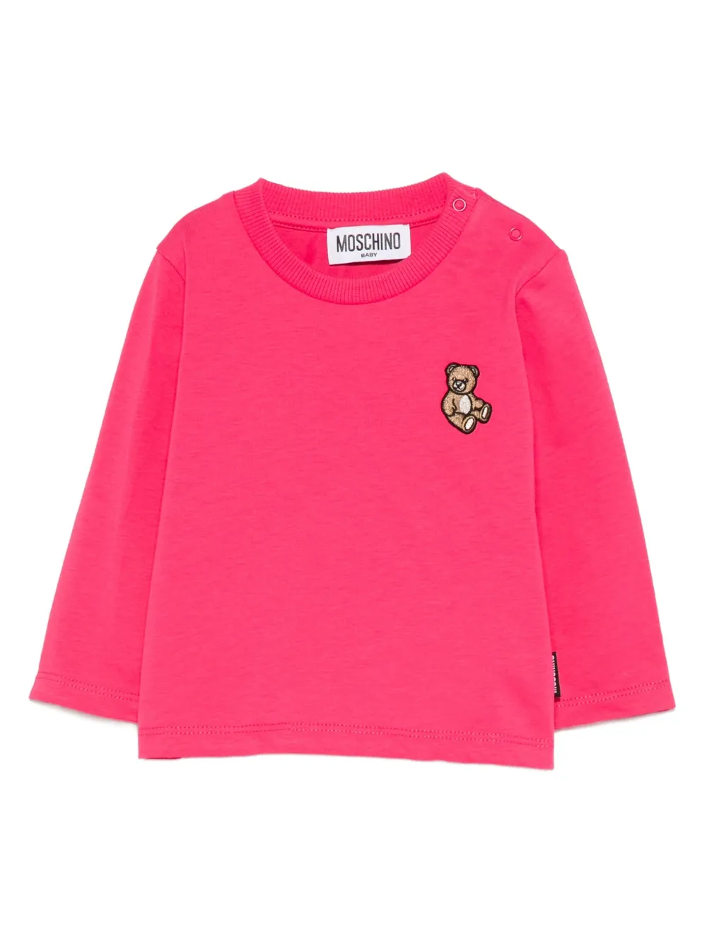 

Толстовка с мотивом плюшевого мишки Moschino Kids, розовый