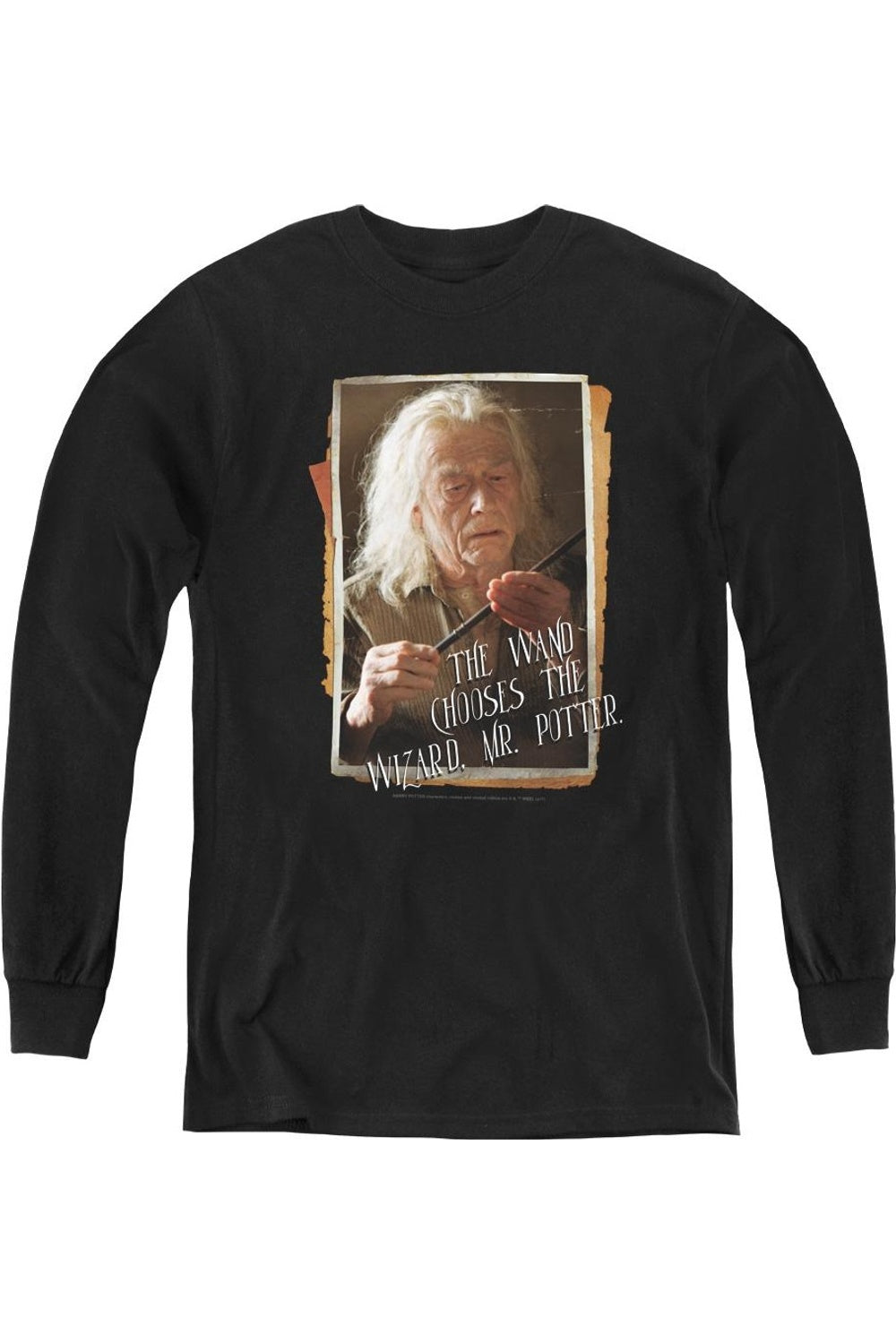 

Футболка с длинным рукавом Harry Potter Olivander для детей Gildan, черный