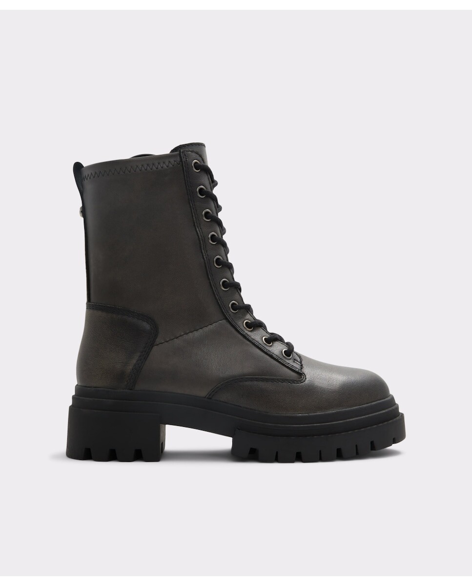 

Женские кожаные ботильоны в стиле милитари Aldo, черный
