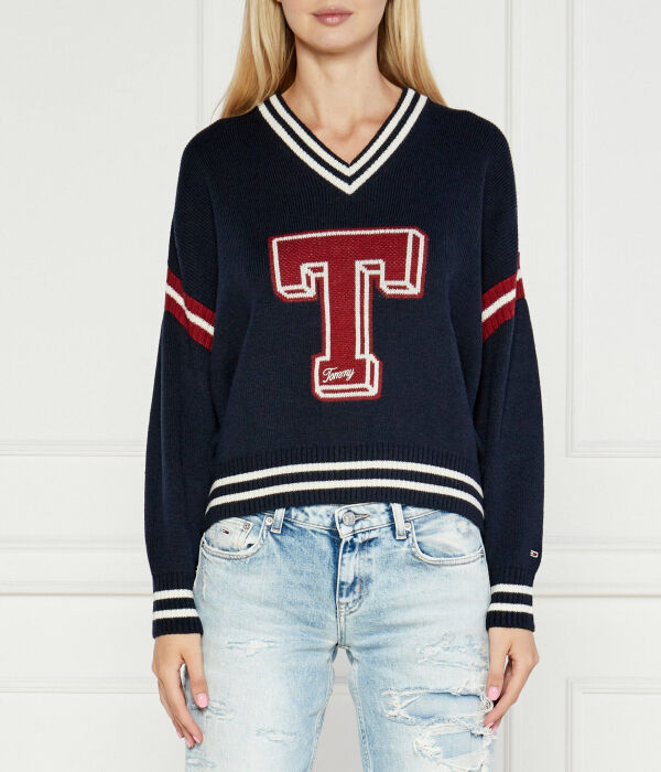 

Свитер Cropped fit Tommy Jeans, синий
