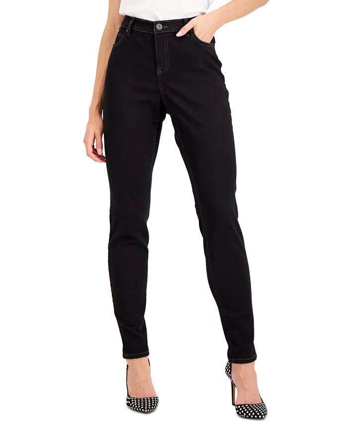

Женские скинни джинсы Mid Rise Curvy I.N.C. International Concepts, черный