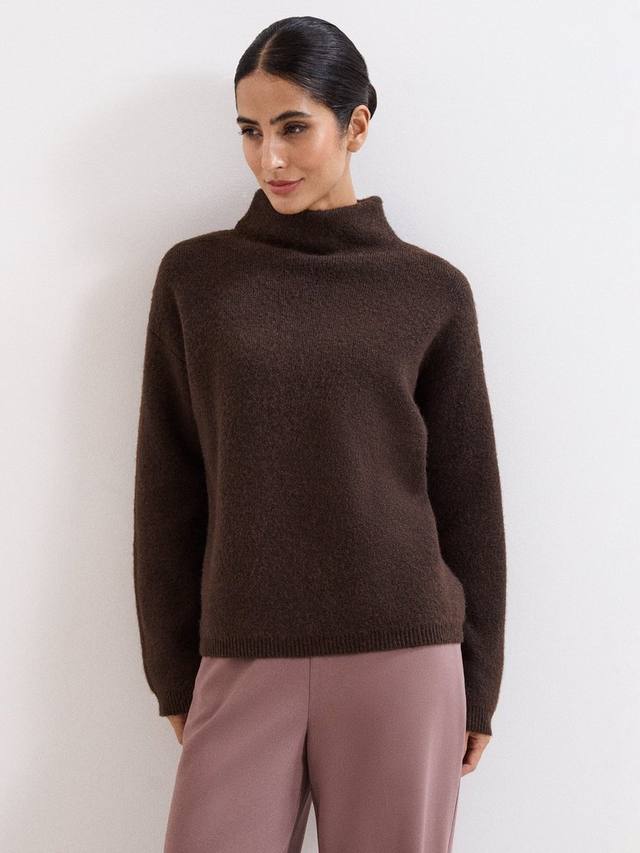 

Джемпер Zoe с высоким воротником Phase Eight, Brown