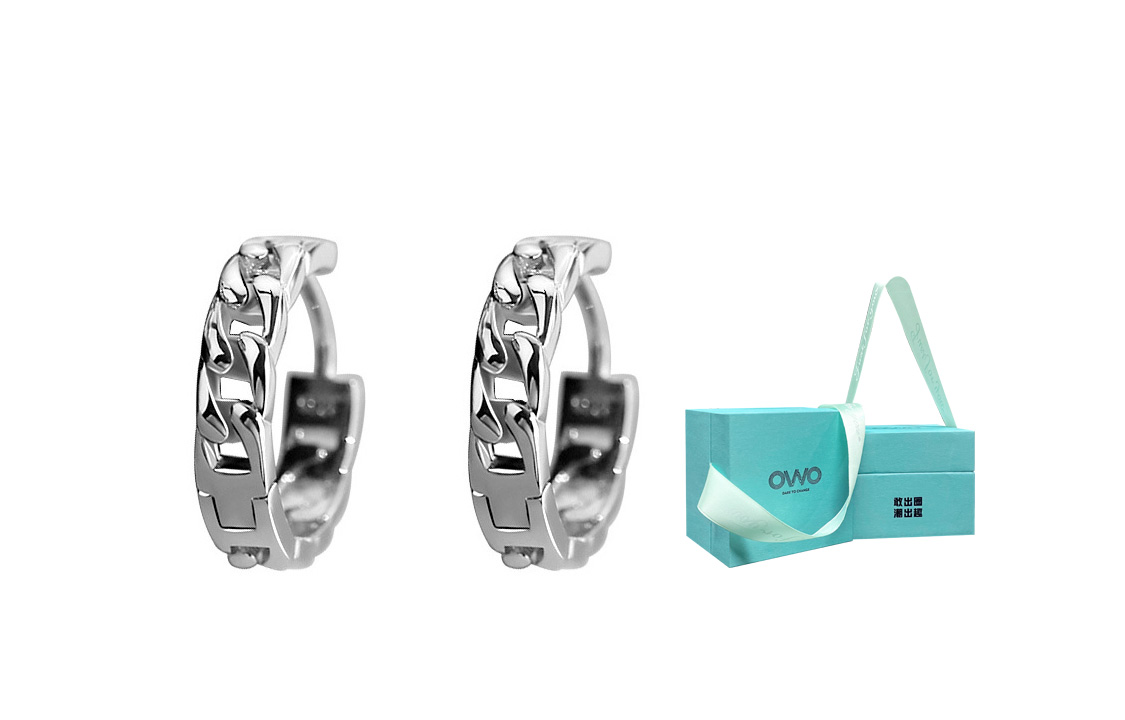 

OWO Серьги-гвоздики из стерлингового серебра 925 пробы мужские Silver