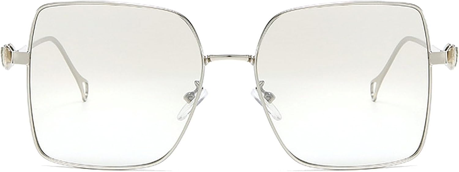 

Солнцезащитные очки Diamonds Square Fashion для женщин, винтажные, с защитой от УФ-излучения UV400, роскошные, со стразами, женские, в стиле панк, большие, мужские mincl, Silver