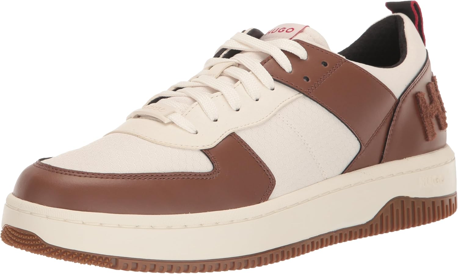 

Мужские кроссовки Hugo Mens Kilian в ретро-стиле с двухцветным дизайном, белый