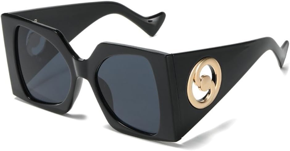 

Ретро квадратные солнцезащитные очки для женщин и мужчин, дорожные солнцезащитные очки с широкими дужками, женские солнцезащитные очки UV400, мужские очки класса люкс LVTFCO, Black