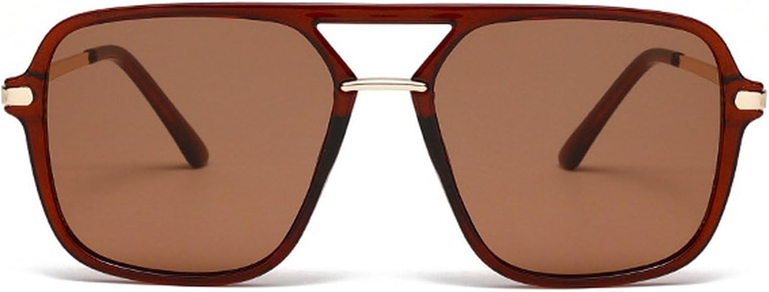 

Ретро-солнцезащитные очки-пилот в стиле 70-х для женщин и мужчин, классические квадратные солнцезащитные очки для женщин, винтажные модные очки с леопардовым принтом mincl, C4