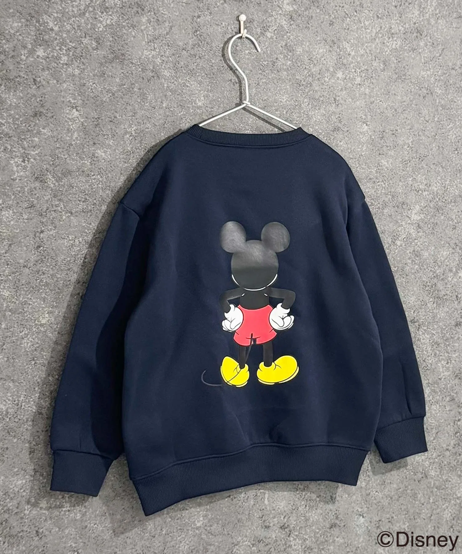 【Disney】MICKEY Толстовка оверсайз с флисовой подкладкой в виде Микки Мауса
