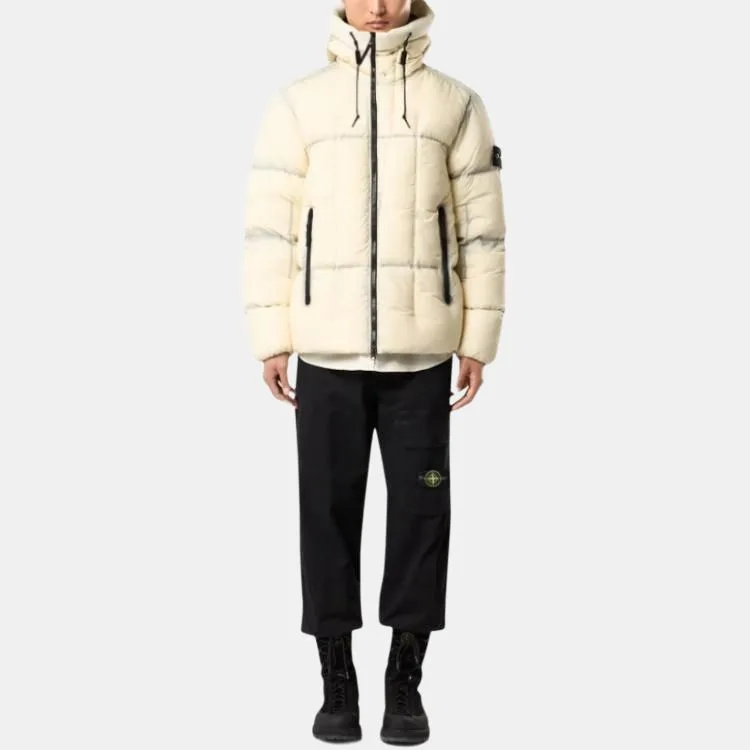 STONE ISLAND Куртка с капюшоном на синтепоне — фото 4