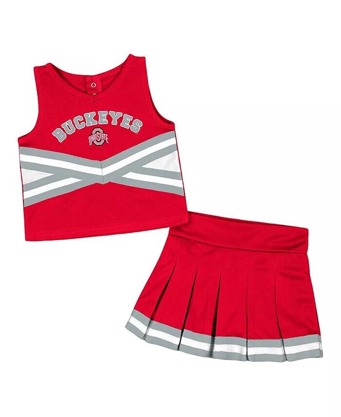 

Комплект болельщиков «Карусель» для девочек Scarlet Ohio State Buckeyes Colosseum