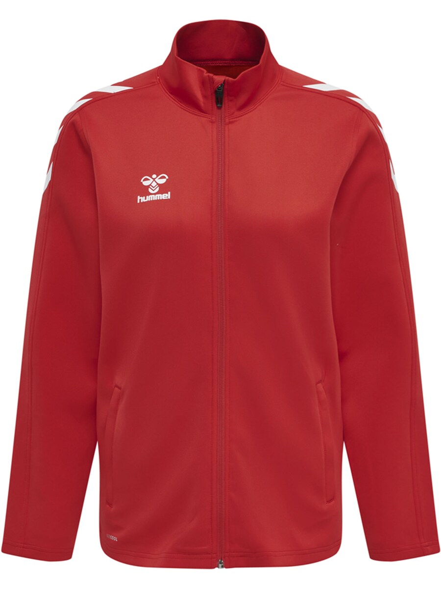

Спортивная толстовка с капюшоном на молнии Hummel Poly, темно-красный