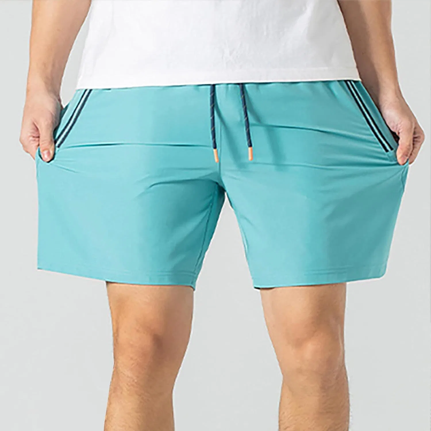 Спортивные шорты мужские быстросохнущие, Generic, Sky Blue — фото 4