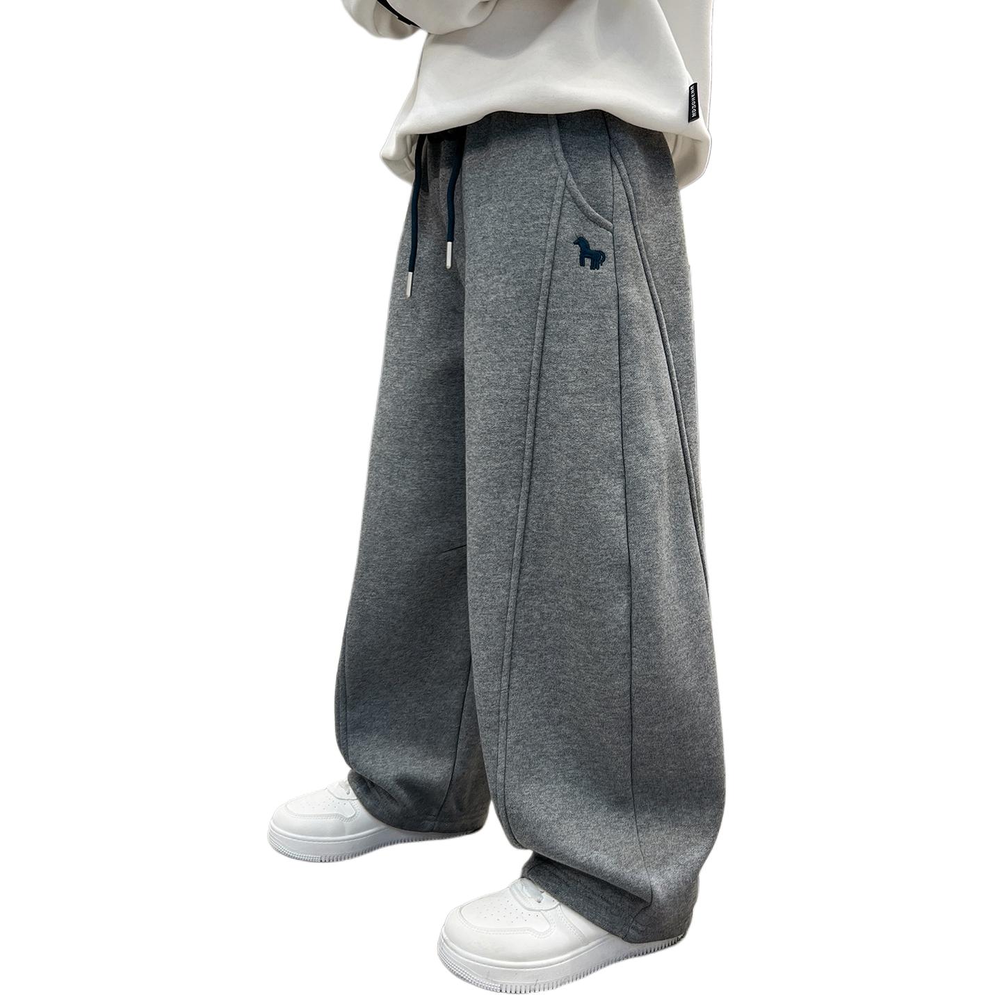 

Утепленные спортивные штаны для детей на осень-зиму Disney, серый