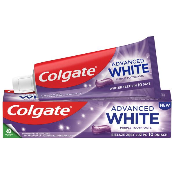 

Зубная паста, 75 мл Colgate Advanced white purple