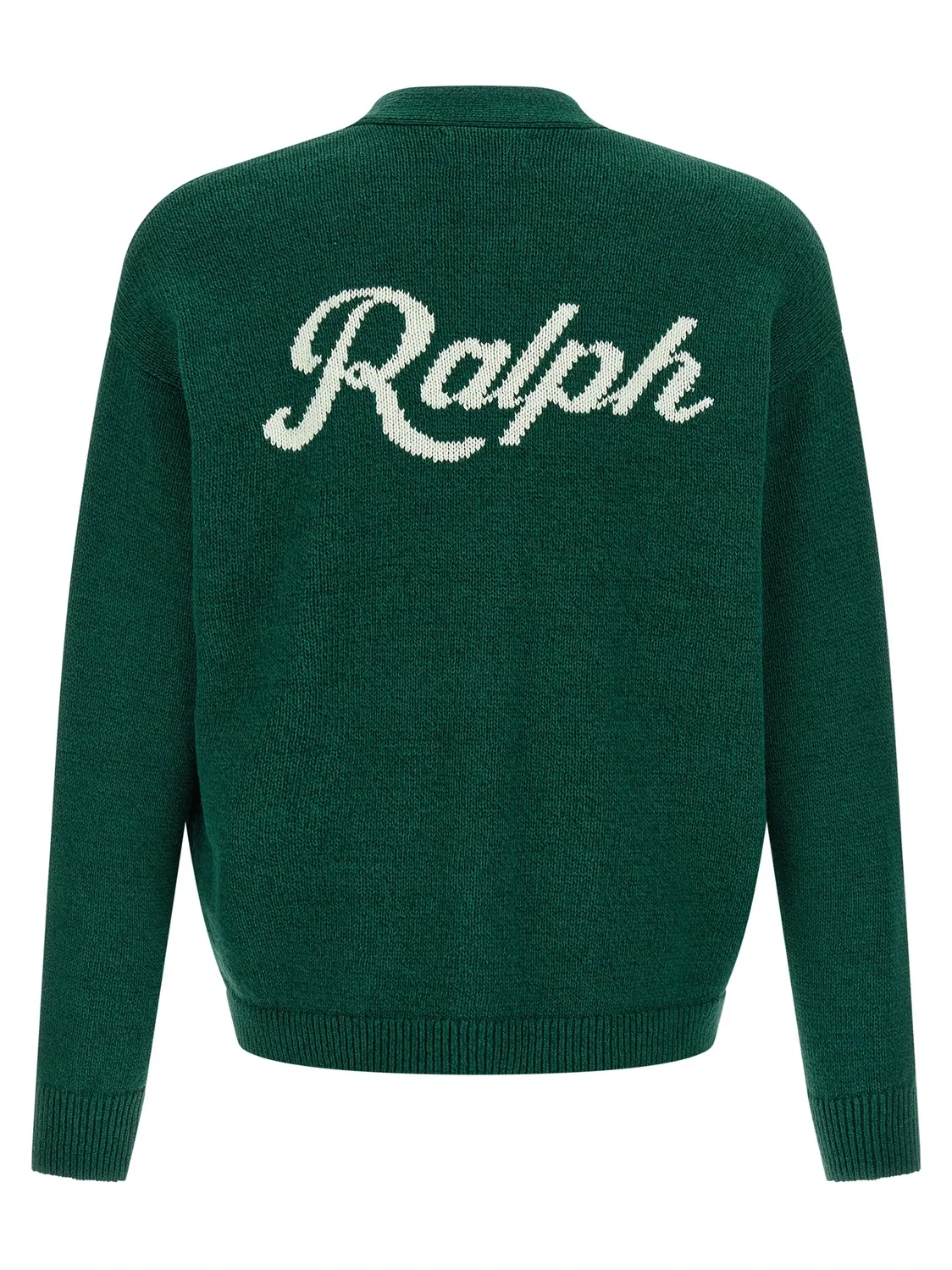 Кардиган с логотипом, выполненным в технике интарсии POLO RALPH LAUREN, зеленый — фото 2