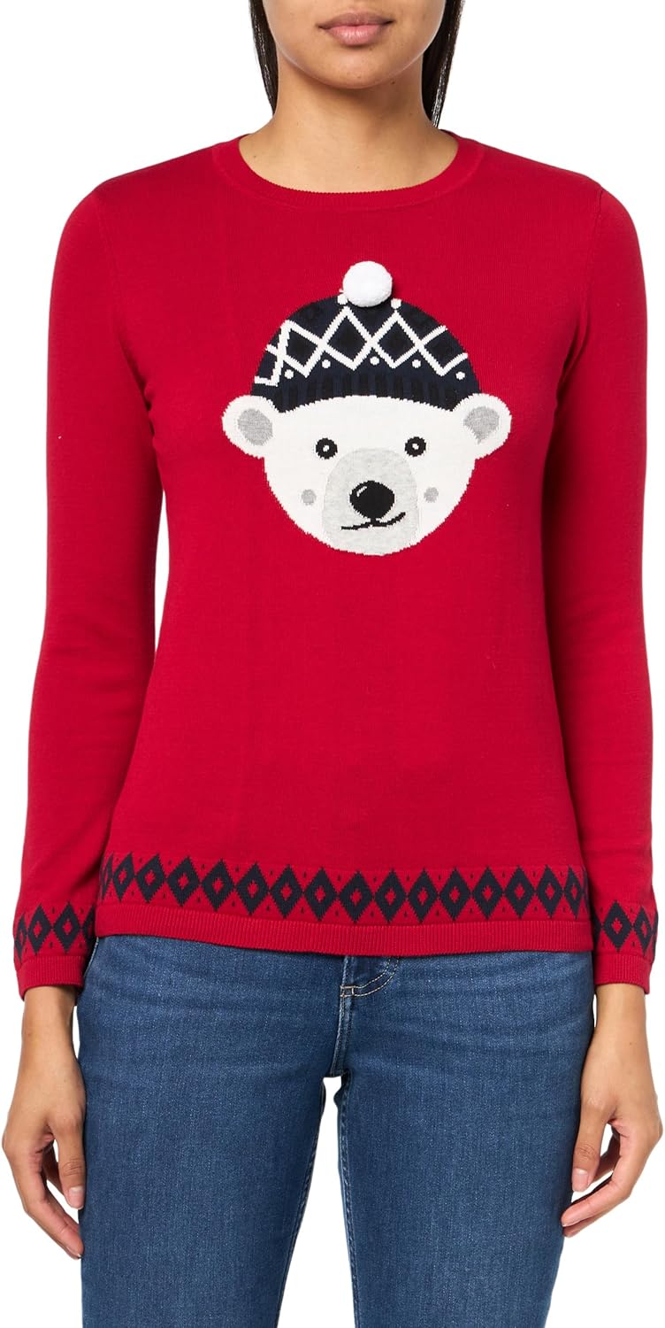 

Женский повседневный свитер с круглым вырезом от Tommy Hilfiger, Chili Pepper