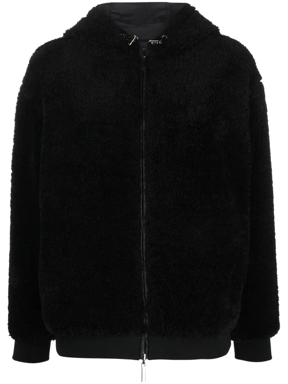

Двусторонняя куртка из шерпы EMPORIO ARMANI, черный