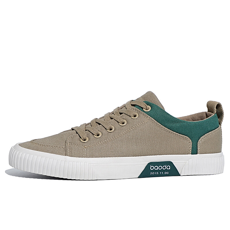 

Кеды Baoda Skateboard Shoes Men Low-Top, хаки