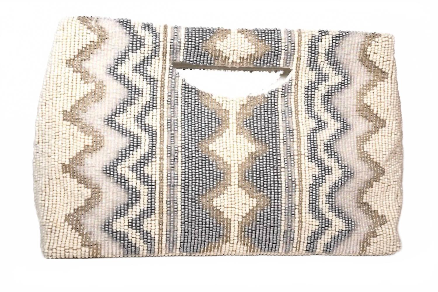 

Tiana Designs Женская вечерняя сумочка цвета слоновой кости/серебра/золота