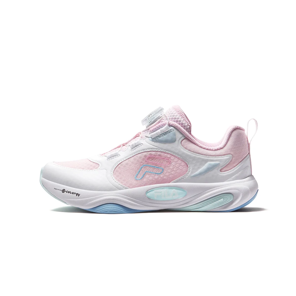 FILA KIDS Performance FPF Synthetic Leather, Textile детские кроссовки для бега Plain Mist Pink/FILA White Kids'