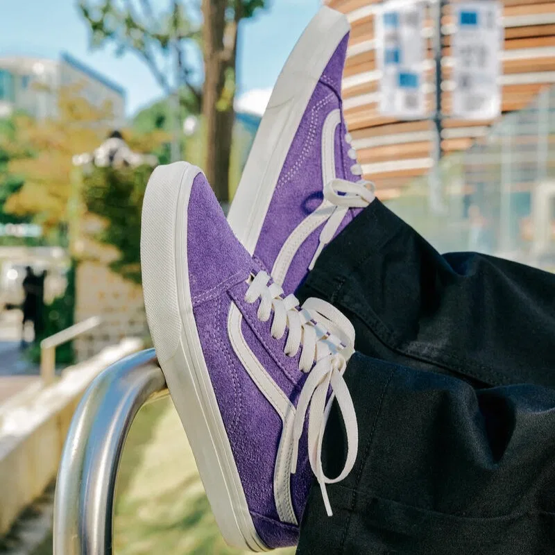 Мужские замшевые кроссовки Old Skool фиолетового цвета от Vans