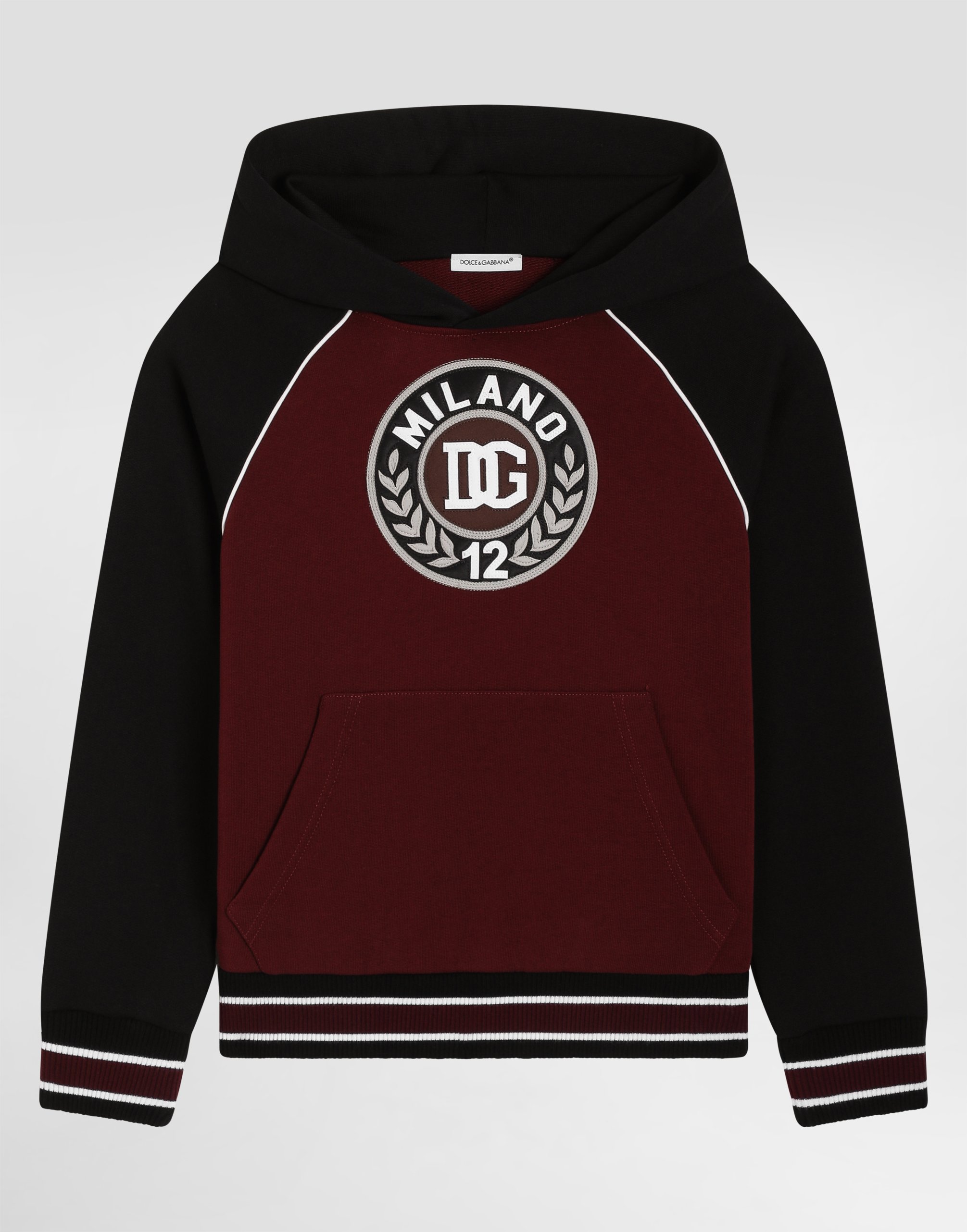 

Толстовка с капюшоном и вышивкой DOLCE & GABBANA, мультиколор