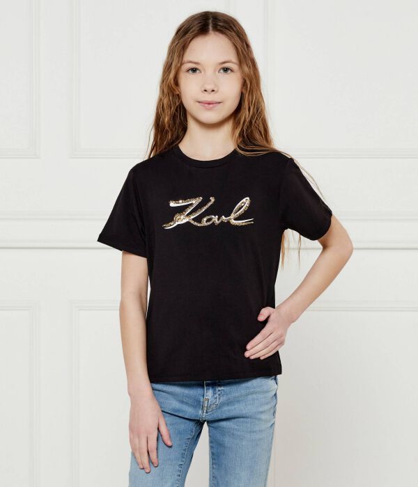 

Футболки Regular fit Karl Lagerfeld Kids, черный