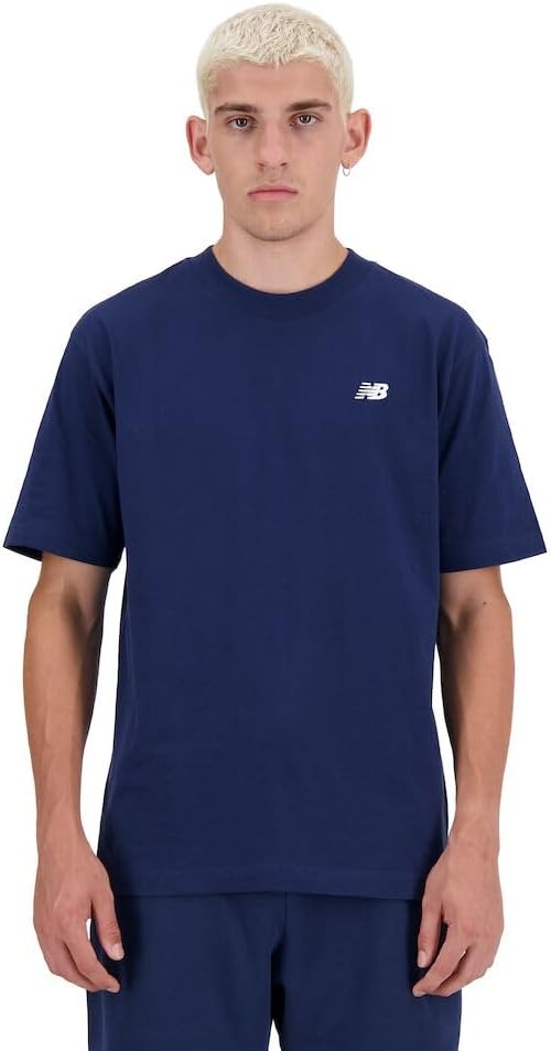 

Мужская спортивная футболка New Balance, хлопковая, Nb Navy, Синий, Мужская спортивная футболка New Balance, хлопковая, Nb Navy