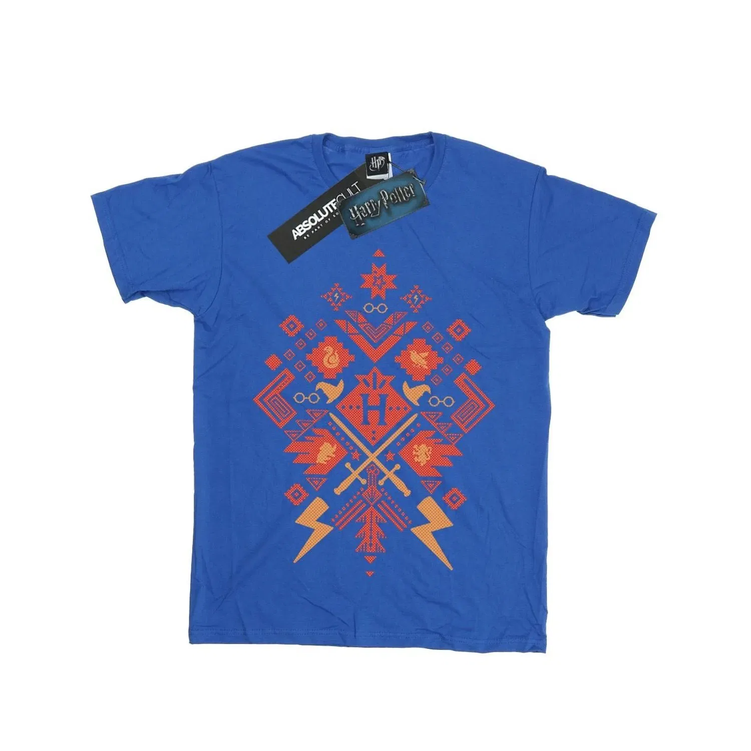 Футболка с принтом Fair Isle Harry Potter, синий — фото 2